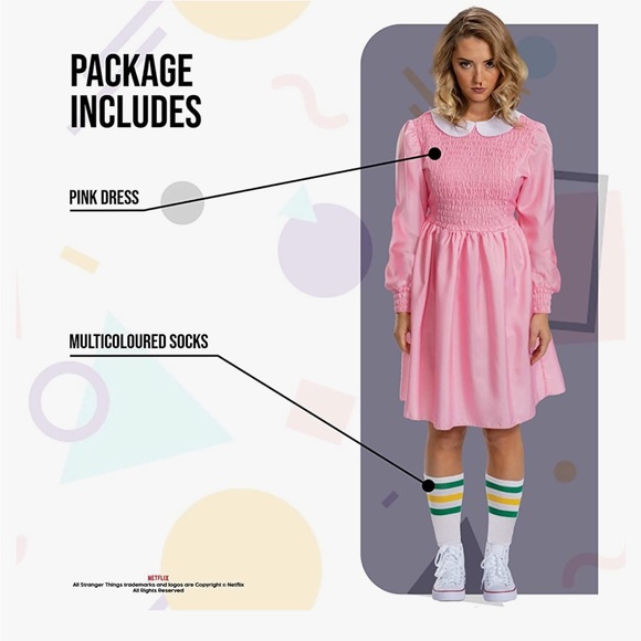 Stranger Things Eleven Costume S - Picture 3 of 13